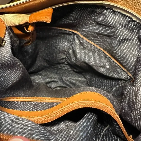 Free People Scalloped Messenger Bag with two handles - Picture 6 of 13